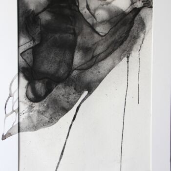 Drawing titled "CHRYSALIDE VI" by Sarah Knill-Jones, Original Artwork, Charcoal