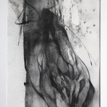 Drawing titled "CHRYSALIDE VII" by Sarah Knill-Jones, Original Artwork, Charcoal