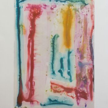 Printmaking titled "Color stucture plan" by Kitikong Tilokwattanotai, Original Artwork, Monotype