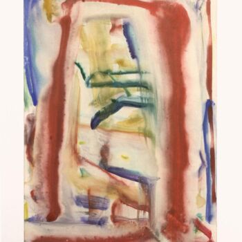 Printmaking titled "Red memorial" by Kitikong Tilokwattanotai, Original Artwork, Monotype