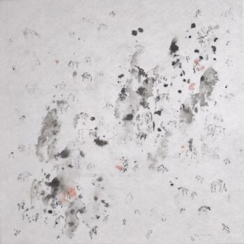 Drawing titled "Chevaux éléphants e…" by Frédérique Nolet De Brauwere, Original Artwork, Ink