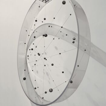 Sculpture titled "ANNEAU DE NEUTRINOS…" by Carlos Medina, Original Artwork, Silverpoint