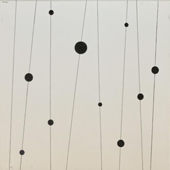 Painting titled "SÉRIE NEUTRINOS DIM…" by Carlos Medina, Original Artwork, Ink Mounted on Other rigid panel