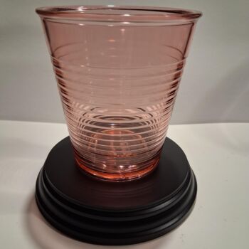 Sculpture titled "Verre à moitié plei…" by Jim Hackenberger, Original Artwork, Plastic