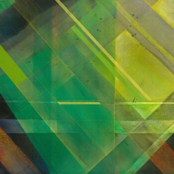 「Algorithmic Ore-2」というタイトルの絵画 Hongfeng Guoによって, オリジナルのアートワーク, アクリル