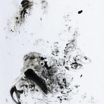 Drawing titled "L'ourson" by Frédérique Nolet De Brauwere, Original Artwork, Ink