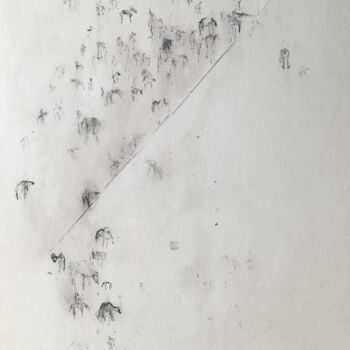 Drawing titled "La boîte blanche" by Frédérique Nolet De Brauwere, Original Artwork, Ink