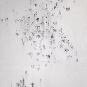 Drawing titled "Le carré blanc" by Frédérique Nolet De Brauwere, Original Artwork, Ink
