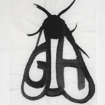 Drawing titled "Série de "L'alphabe…" by Gabriel Grillot, Original Artwork, Ink