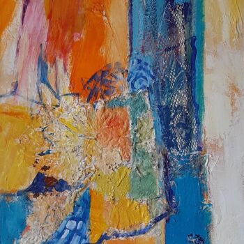 Peinture intitulée "OUVERT AU SUD N°01" par Corinne, Œuvre d'art originale, Acrylique
