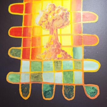 Peinture intitulée "Tsar bomba" par Laurent  Taillebois, Œuvre d'art originale, Acrylique