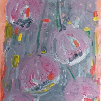 Peinture intitulée "Fécondité" par Orlane Grelet, Œuvre d'art originale, Acrylique Monté sur Châssis en bois