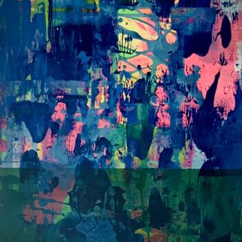 Schilderij getiteld "6 Meters Underwater" door Hongfeng Guo, Origineel Kunstwerk, Acryl
