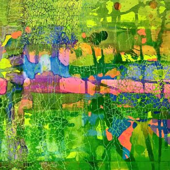 Painting titled "Twining dragon" by Hongfeng Guo, Original Artwork, Acrylic