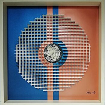 Sculpture titled "Grillardin" by Efka, Original Artwork, Paper Mounted on Other rigid panel