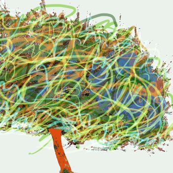 "arbre carnaval " başlıklı Resim Jean Kauffmann tarafından, Orijinal sanat, Kâğıt