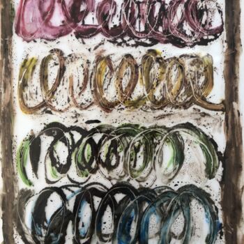 Painting titled "Autres  Boucles " by Nicole Grenot, Original Artwork, Acrylic