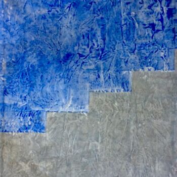 Painting titled "Gradus bleu" by Nicole Grenot, Original Artwork, Acrylic