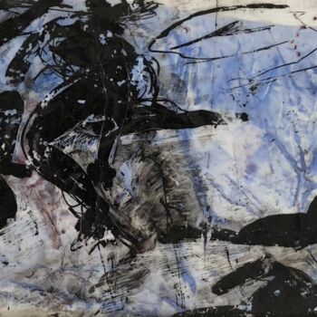 Painting titled "RENCONTRE " by Nicole Grenot, Original Artwork, Acrylic