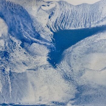 Painting titled " Fonte des Glaciers " by Nicole Grenot, Original Artwork, Acrylic