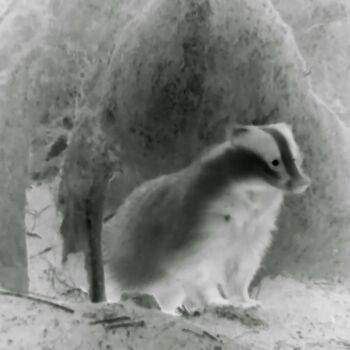 Photography titled "blaireau" by Nicolas Bralet, Original Artwork, Analog Print