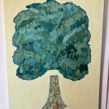 Painting titled "Arbre en lévitation" by Jean Kauffmann, Original Artwork, Acrylic