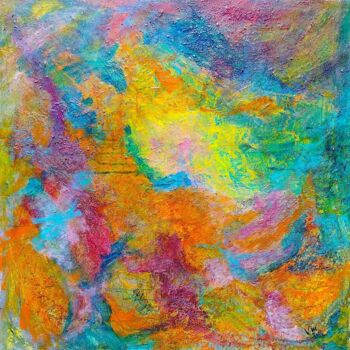 Peinture intitulée "LES FLEUVES DES SON…" par Vanessa Michel, Œuvre d'art originale, Acrylique