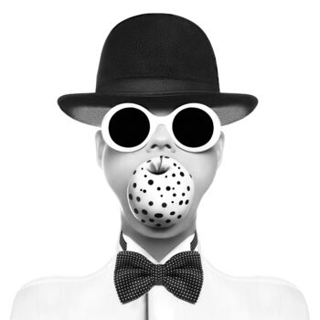 Photography titled "MAGRITTE STYLE" by Pauline Petit, Original Artwork, Fabric