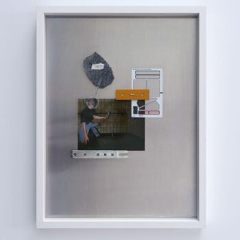 Collages titled "Les ailes du désir" by Arnaud Bodaire, Original Artwork, Aluminium