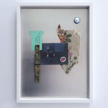 Collages titled "En marge" by Arnaud Bodaire, Original Artwork, Aluminium