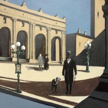Painting titled "Caillebotte et son…" by Koen De Weerdt, Original Artwork, Acrylic