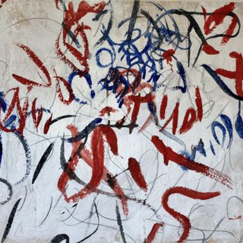 Drawing titled "Tricolore " by Nicole Grenot, Original Artwork, Acrylic