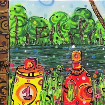 Painting titled "WASTED NATURE" by Yako, Original Artwork, Acrylic
