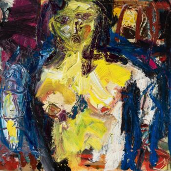 Painting titled "SOLO TORSO" by Cy Pavel, Original Artwork, Acrylic