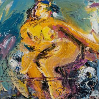 Painting titled "VANITÉ         ( sé…" by Cy Pavel, Original Artwork, Acrylic
