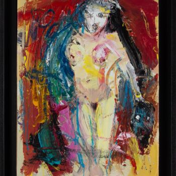 Painting titled "JUDITH.    (série d…" by Cy Pavel, Original Artwork, Acrylic