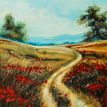 Painting titled "Quest of Love" by Artist Gurdish Pannu Punjabi Painting Gallery, Original Artwork, Acrylic