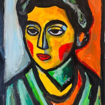Painting titled "Confusion" by Frédérick Meunier, Original Artwork, Acrylic Mounted on Other rigid panel