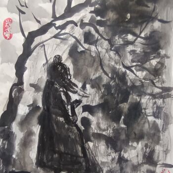 Desenho intitulada "Prayer" por Vselena, Obras de arte originais, Tinta