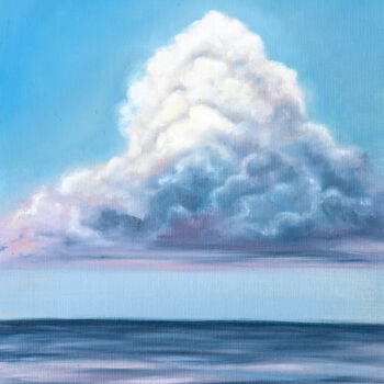 Painting titled "Seascape#27" by Tanya Shark, Original Artwork, Oil