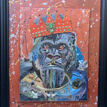 Collages titled "The Count" by Moira Mcainsh, Original Artwork, Acrylic Mounted on Wood Stretcher frame