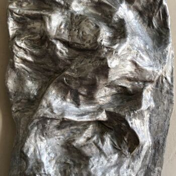 Sculpture titled "Grey pearls" by Machnolga, Original Artwork, Clay Mounted on Other rigid panel