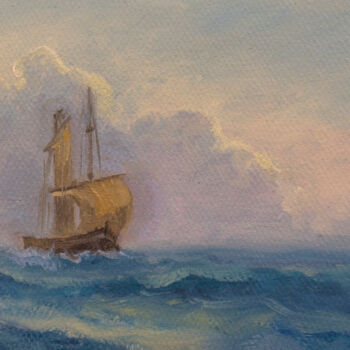 Peinture intitulée "Wind of wanderings" par Svetlana Lebedeva, Œuvre d'art originale, Huile