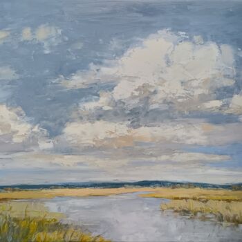 Painting titled "Make me water" by Emilia Milcheva, Original Artwork, Oil