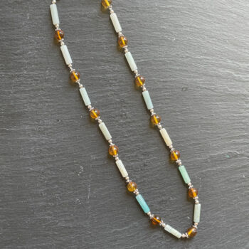 Design titled "Collier amazonite,…" by Sophie Gerin, Original Artwork, Jewelry