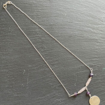 Design titled "Collier améthyste q…" by Sophie Gerin, Original Artwork, Jewelry