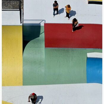 Painting titled "Mondrian" by Bernard Gassiat, Original Artwork, Digital Photography