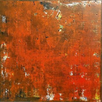 Painting titled "Fougue" by Hervé Souffi, Original Artwork, Acrylic Mounted on Wood Stretcher frame