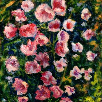 Ζωγραφική με τίτλο "The Flowers / Цвето…" από Владимир Абаимов, Αυθεντικά έργα τέχνης, Λάδι