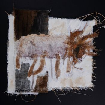 Collages titled "Servitude" by Véronique Attia, Original Artwork, Fabric